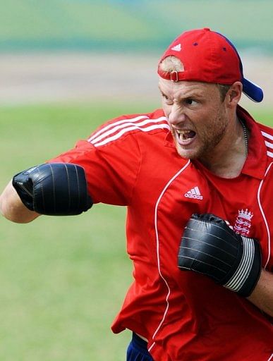 Andrew Flintoff stands an imposing 6 feet 4 inches (1.93 metres) tall